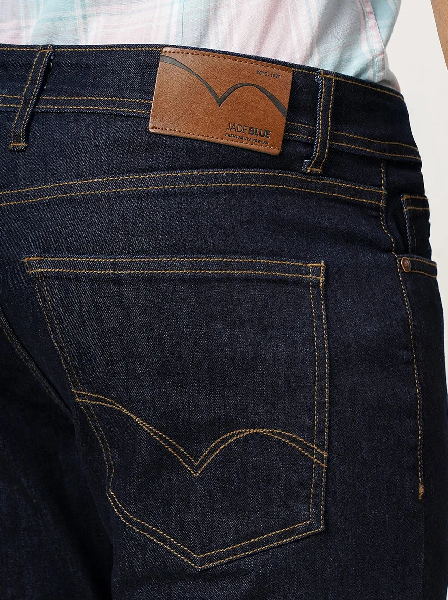 Raw Blue Washed Straight Fit Jeans | JadeBlue