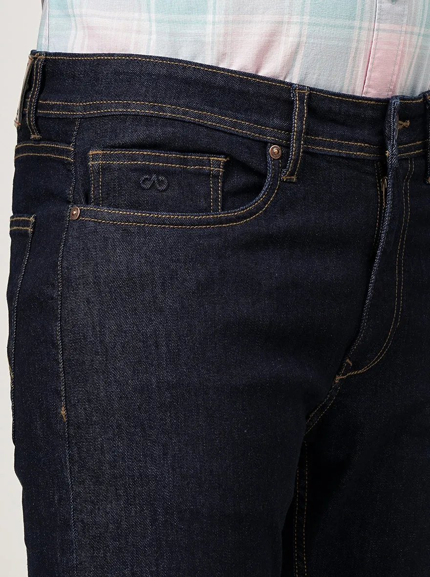 Raw Blue Washed Straight Fit Jeans | JadeBlue
