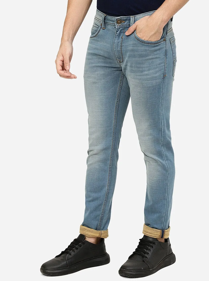 River Blue Washed Slim Fit Jeans | JadeBlue