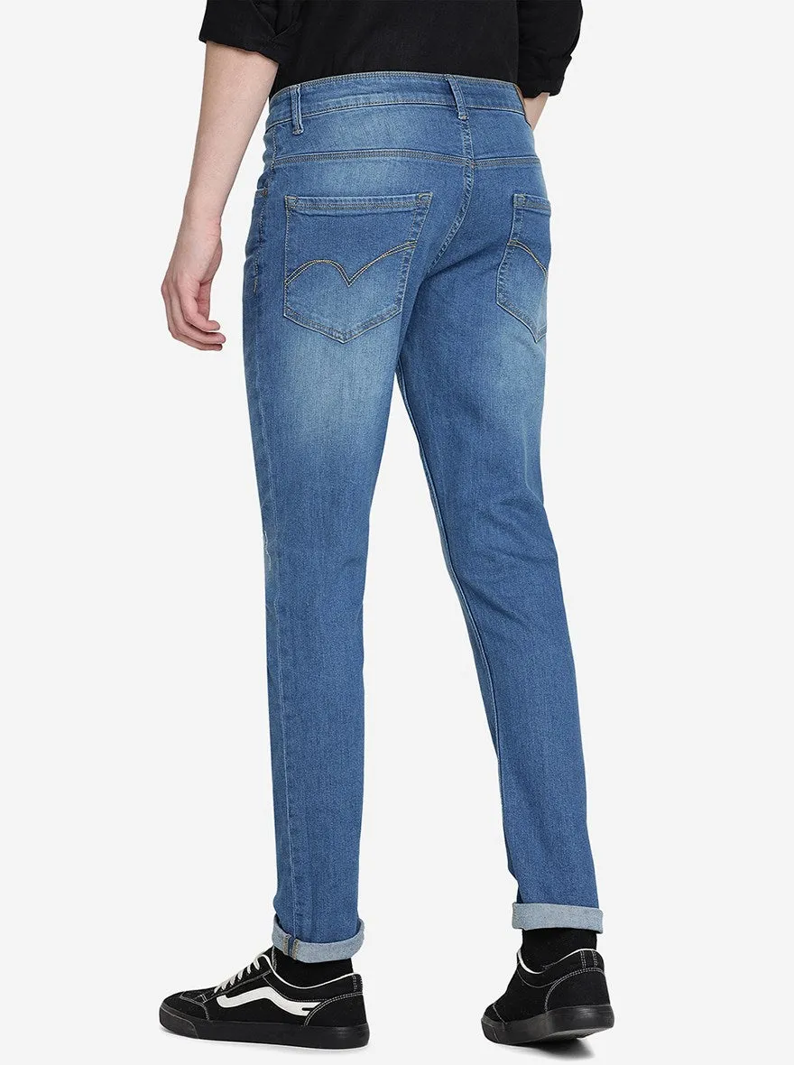 River Blue Washed Slim Fit Jeans | JadeBlue