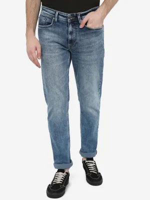 River Blue Washed Straight Fit Jeans | JadeBlue