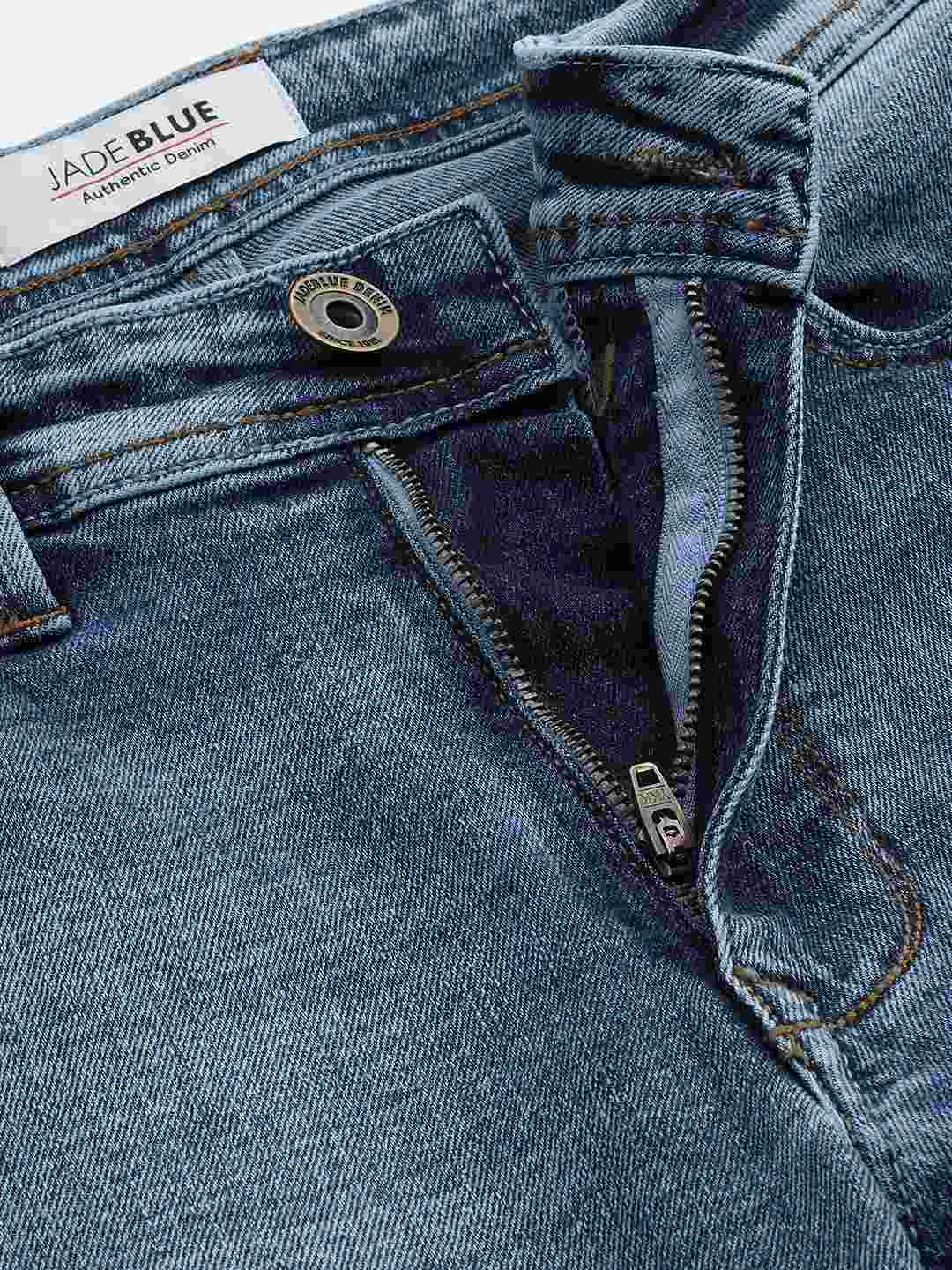 River Blue Washed Straight Fit Jeans | JadeBlue