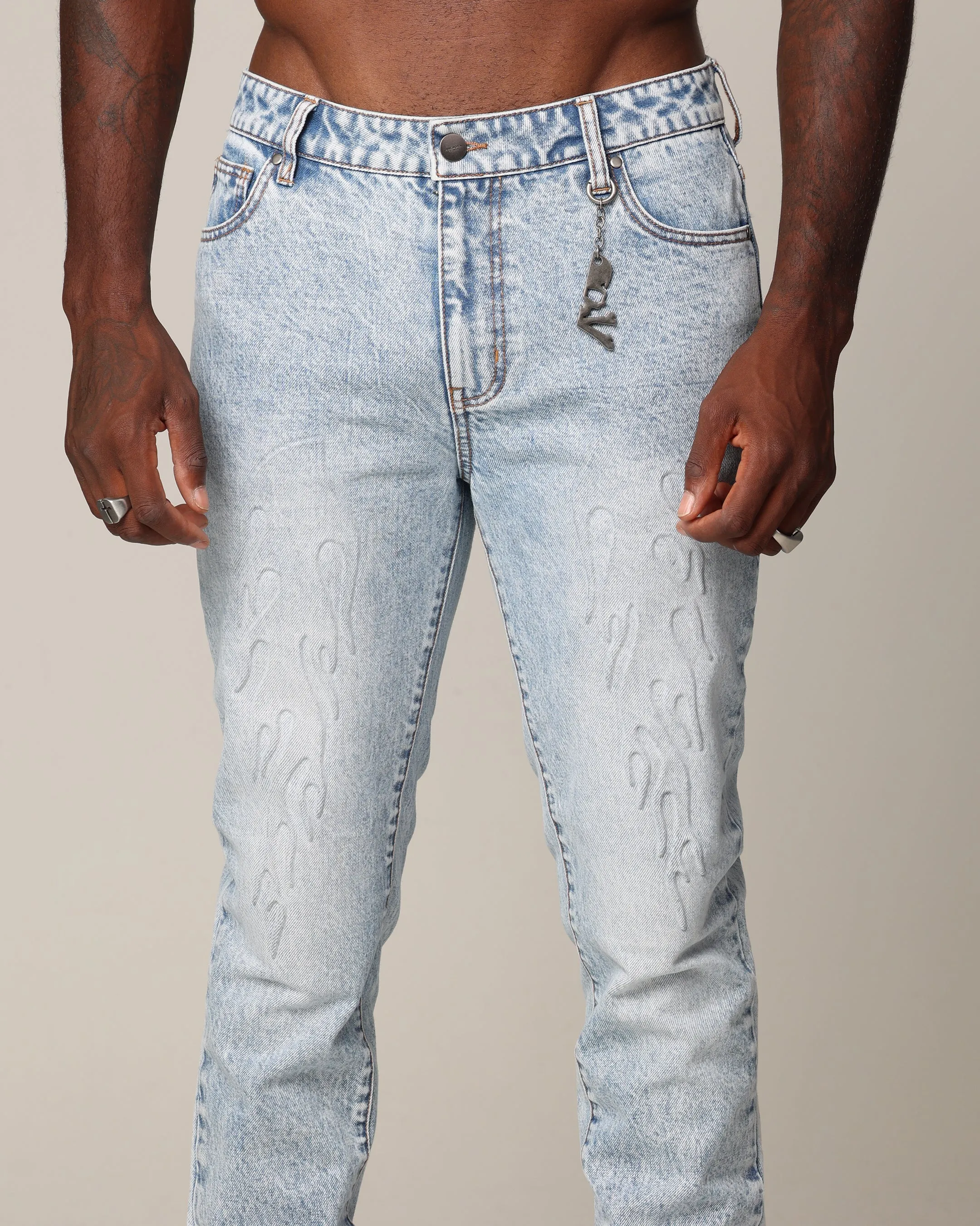 Saint Morta Inferno Fimi Jeans Blue Acidwash