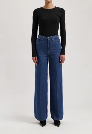 Sara High Loose Flow - Stone Indigo