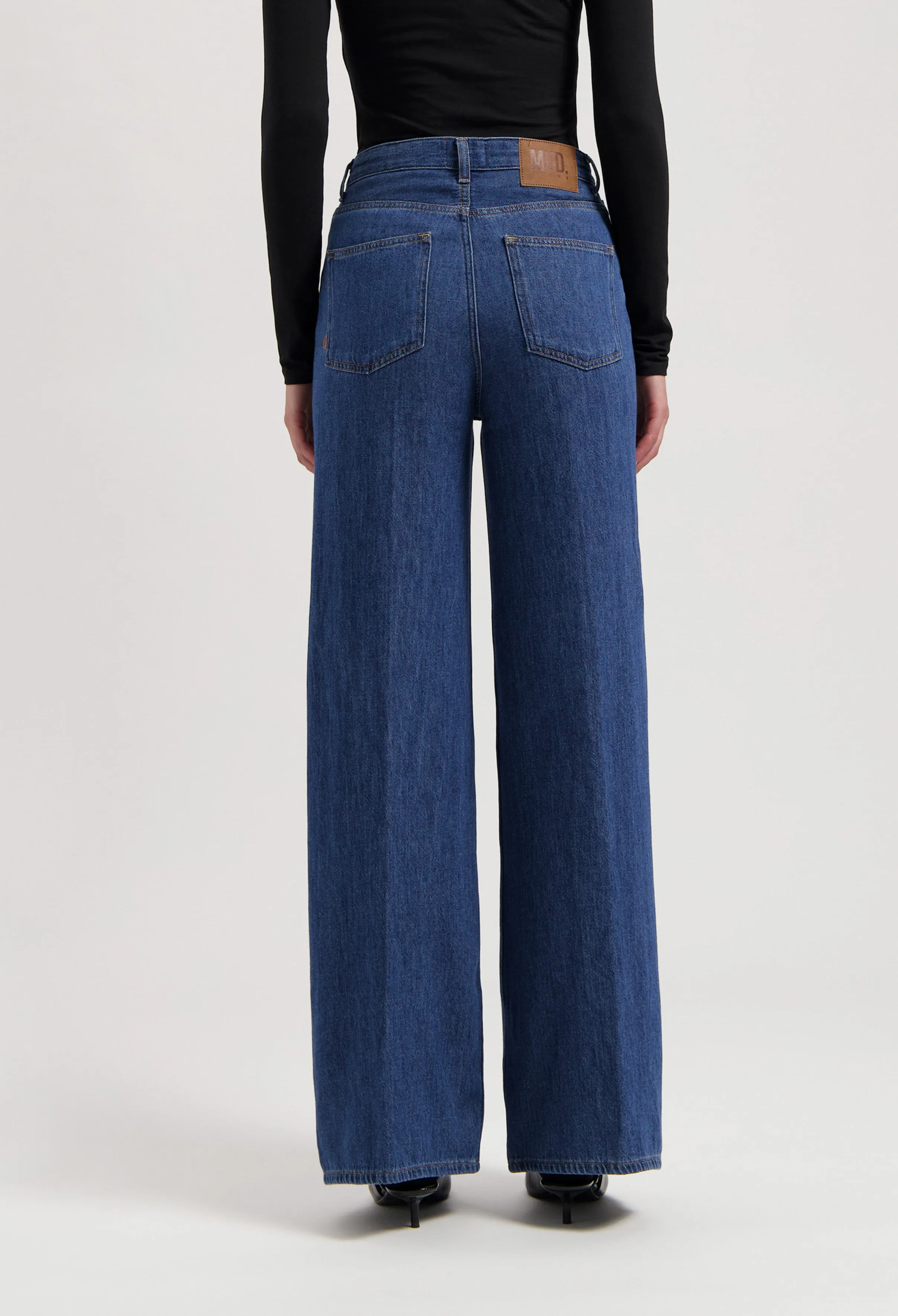 Sara High Loose Flow - Stone Indigo