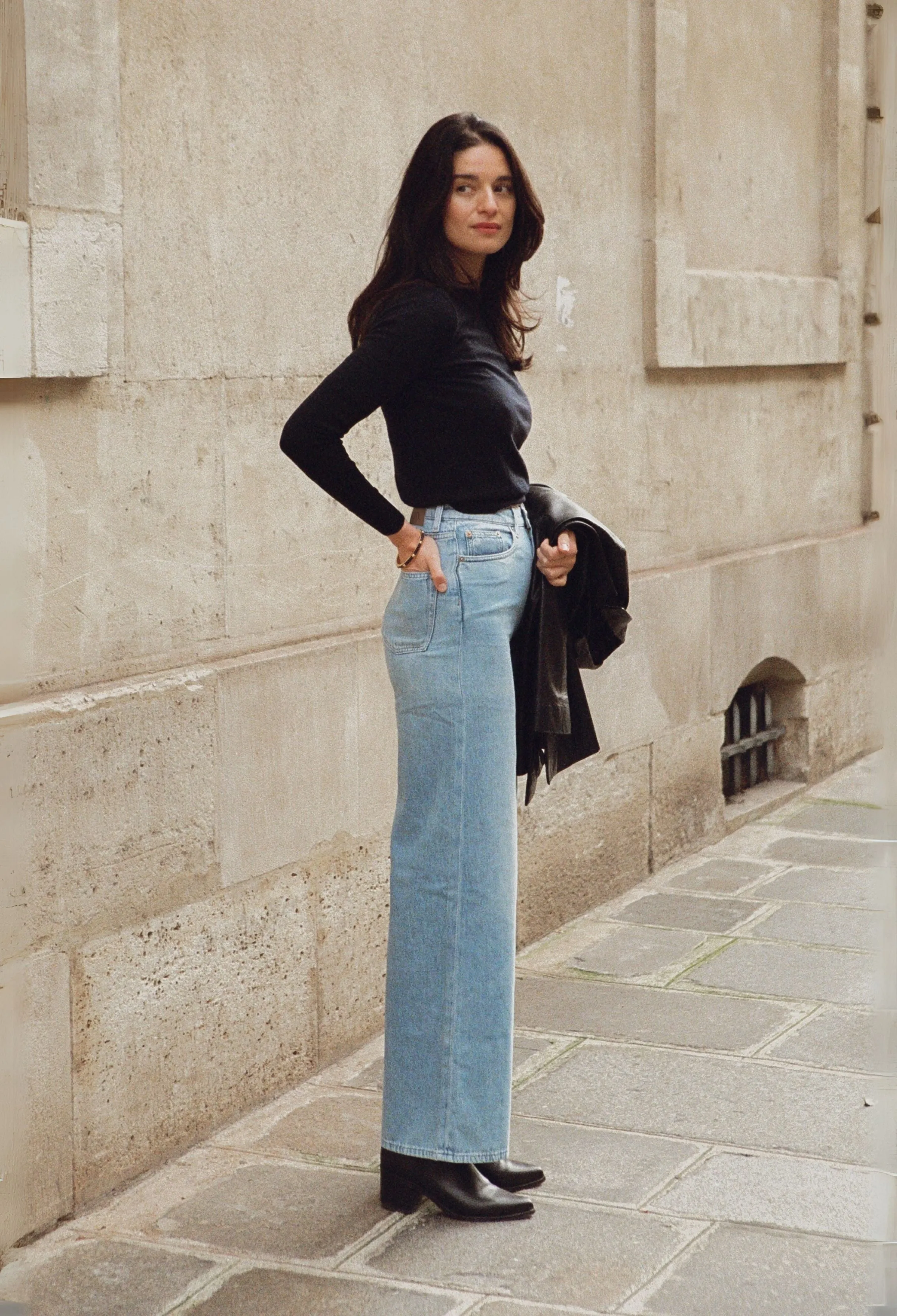 Sara High Loose Flow - Stone Vintage
