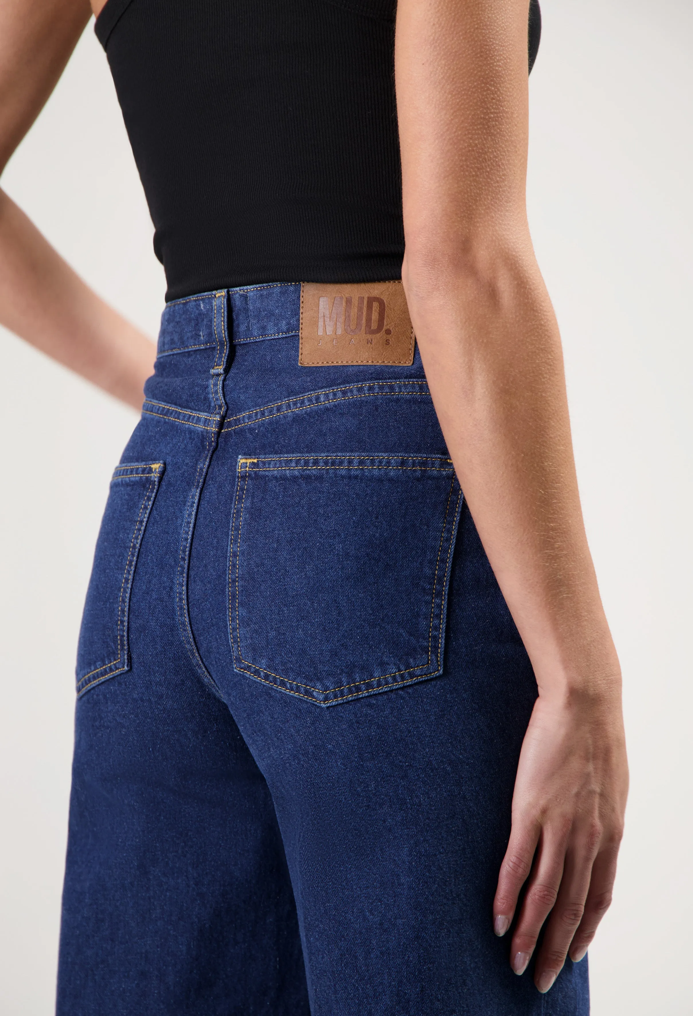 Sara High Loose - Stone Indigo