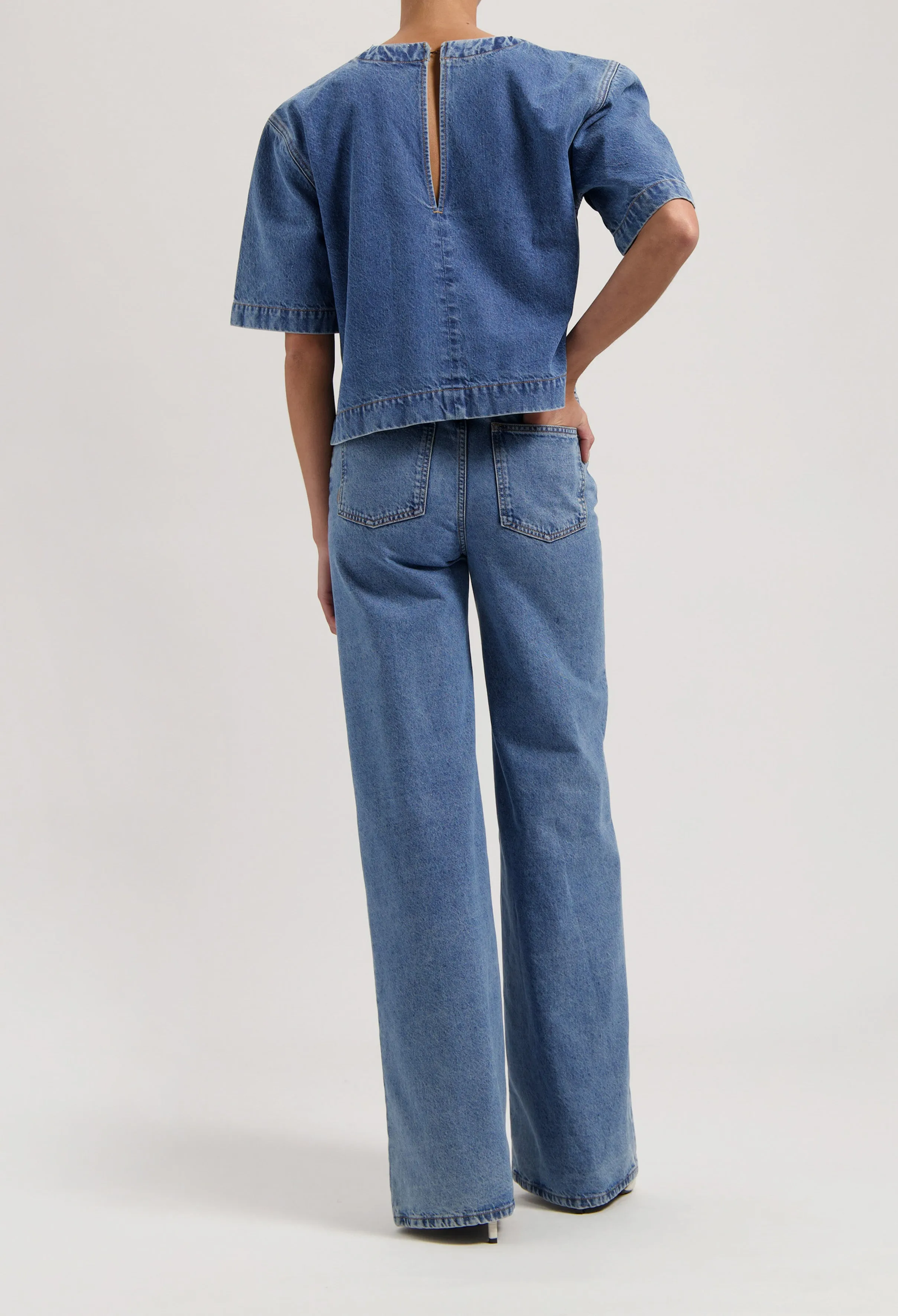 Sara High Loose - Stone Vintage