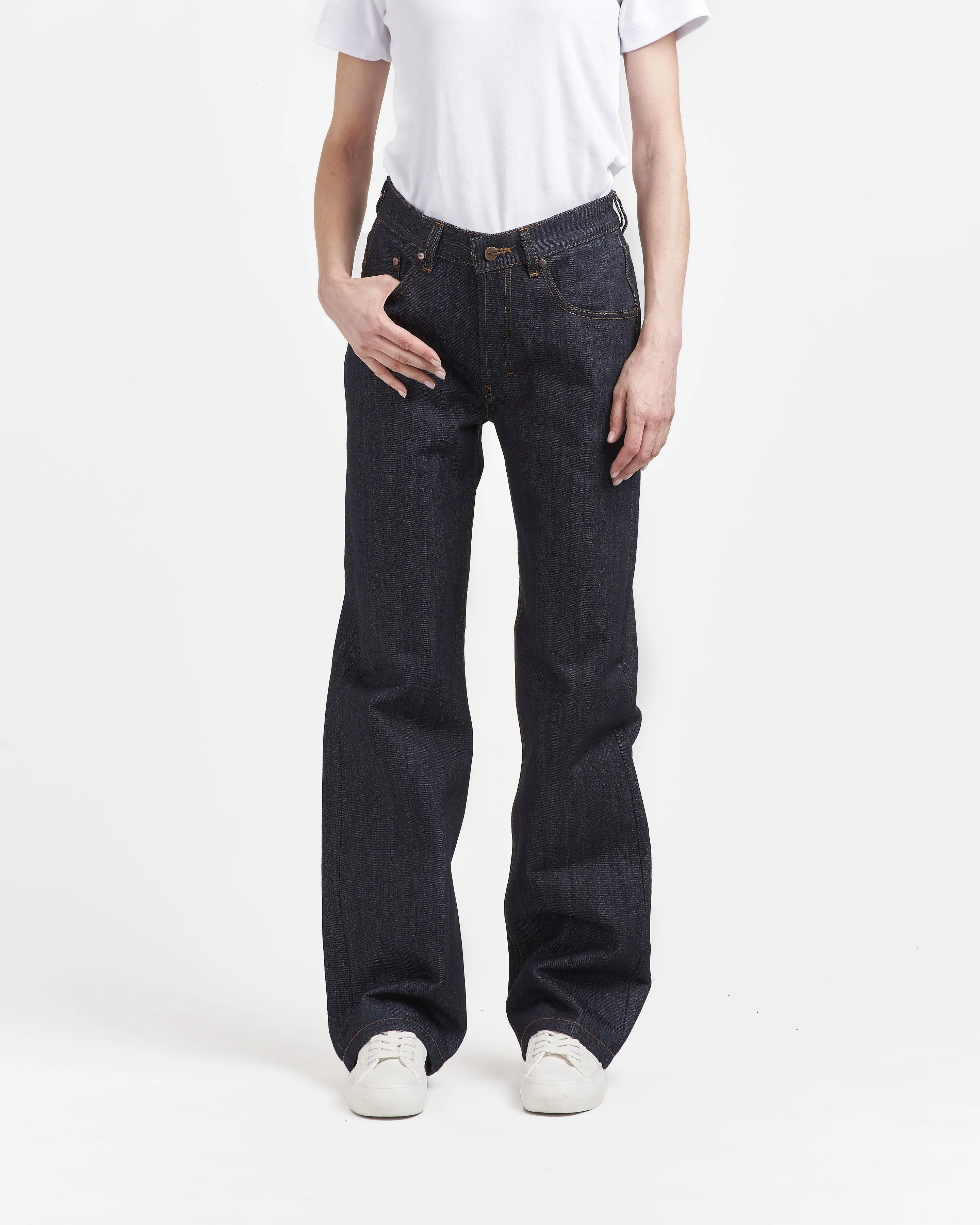 Selvedge Wide Leg High Rise Jean - Désiré