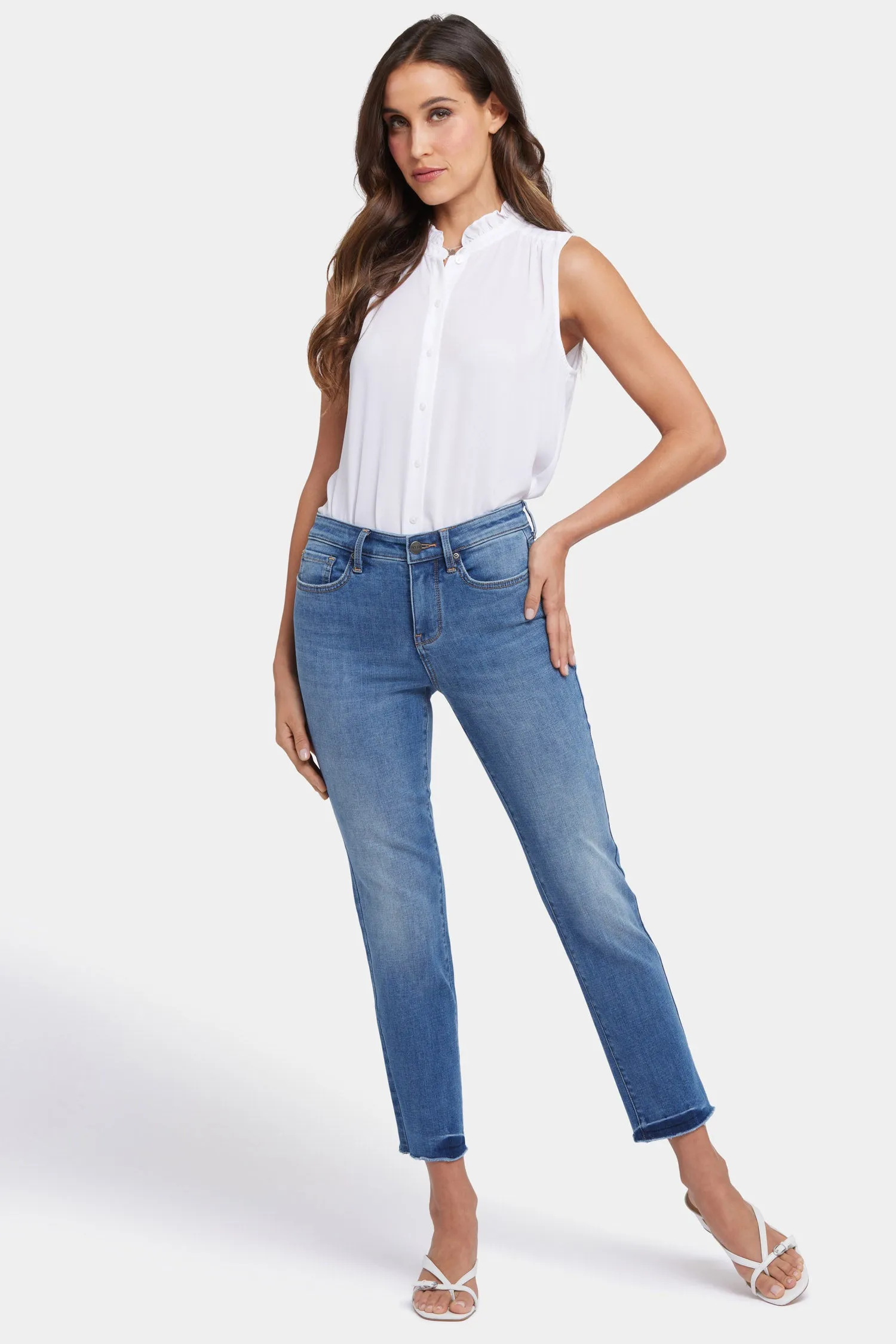Sheri Slim Ankle Jeans - Bilbao Crest