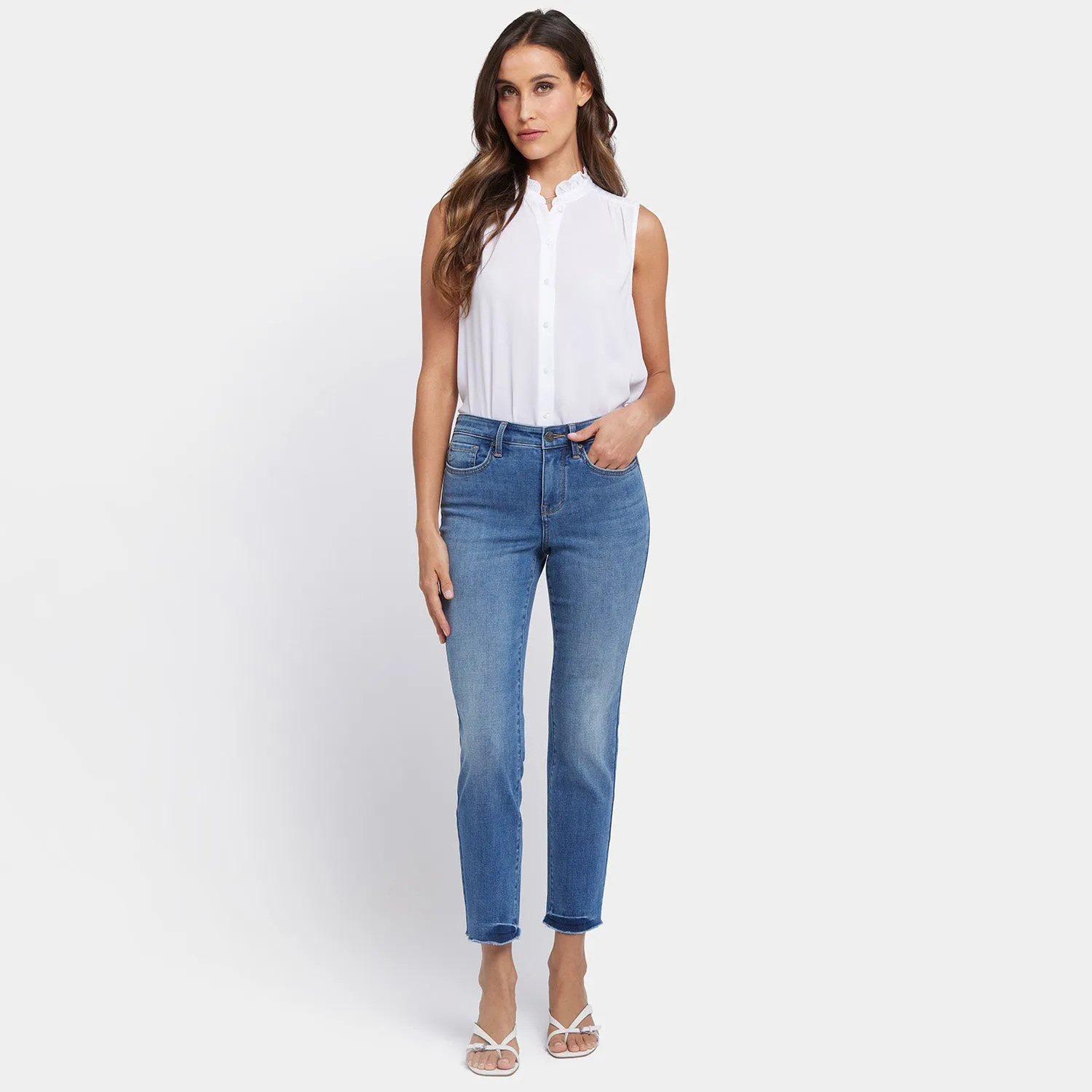 Sheri Slim Ankle Jeans - Bilbao Crest