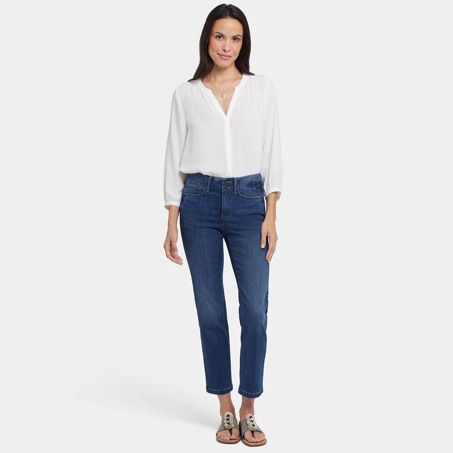 Sheri Slim Ankle Jeans - Rio Rapids