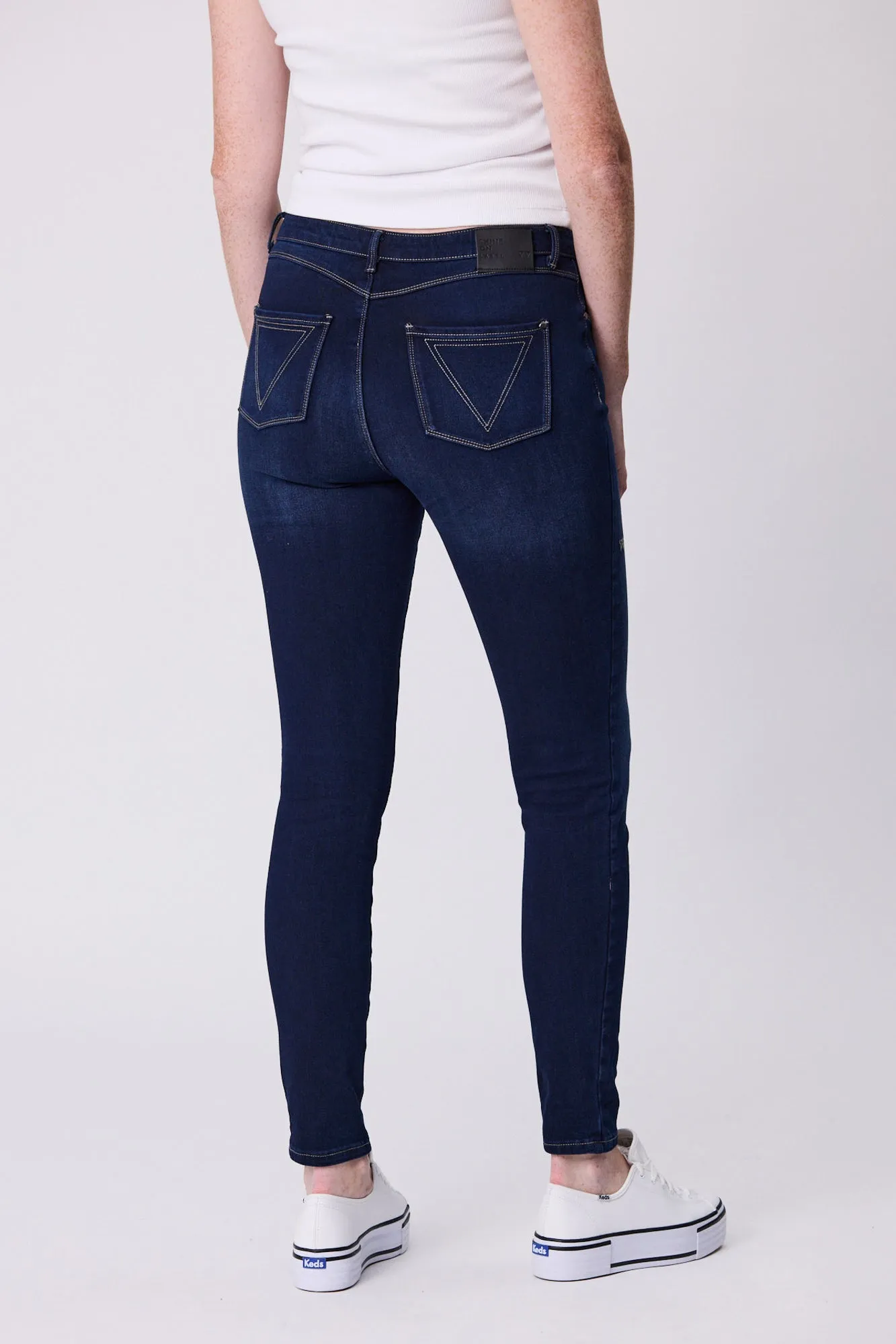 Shine On Label Sculpt Denim Jean Super Dark Indigo