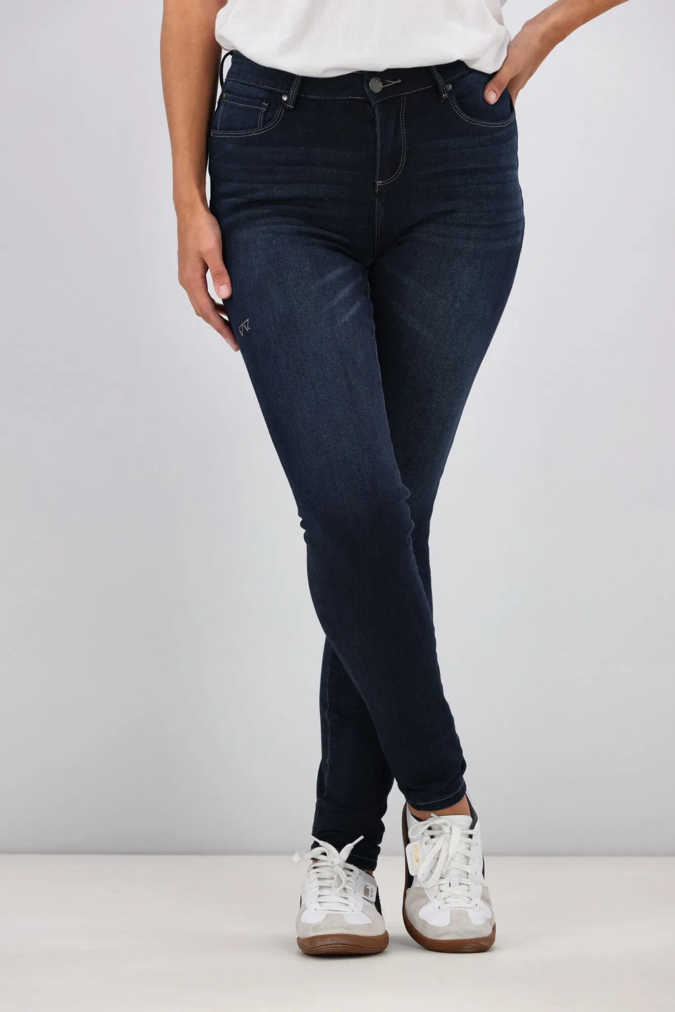 Shine On Label Sculpt Denim Jean Super Dark Indigo