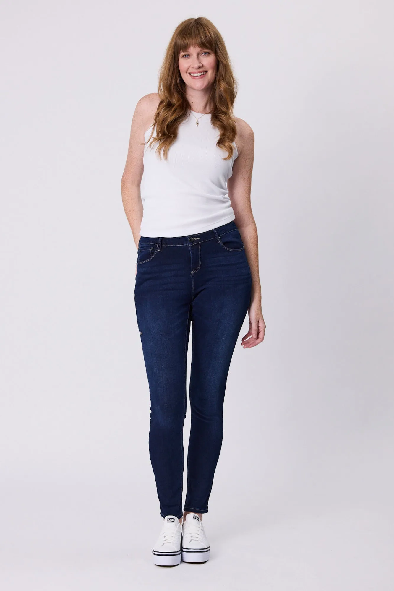 Shine On Label Sculpt Denim Jean Super Dark Indigo