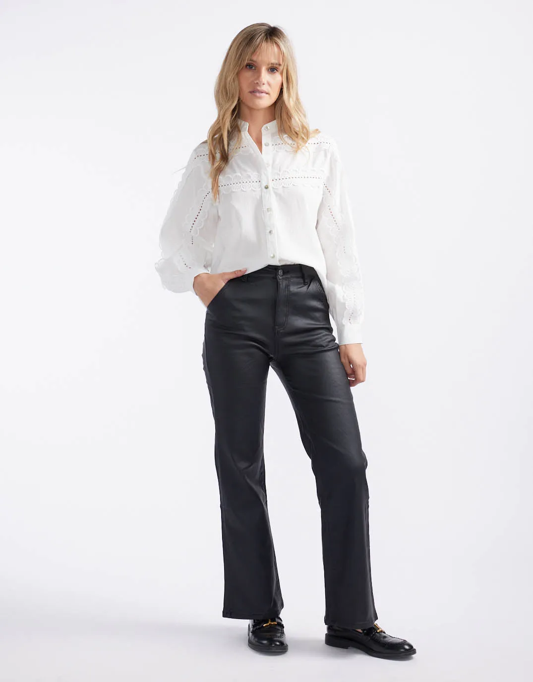 Shirley Jeans - Black Coated