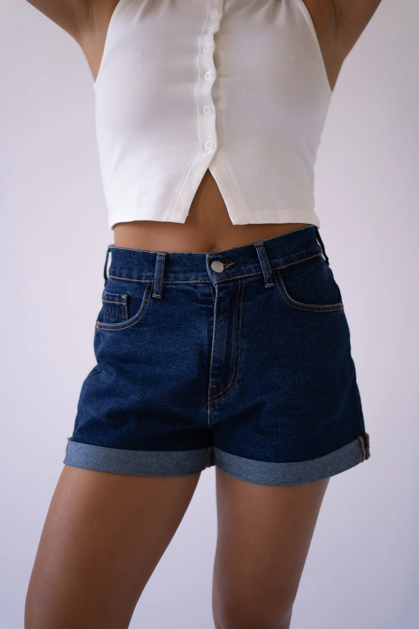 SHORTS ROLL UP - DARK BLUE