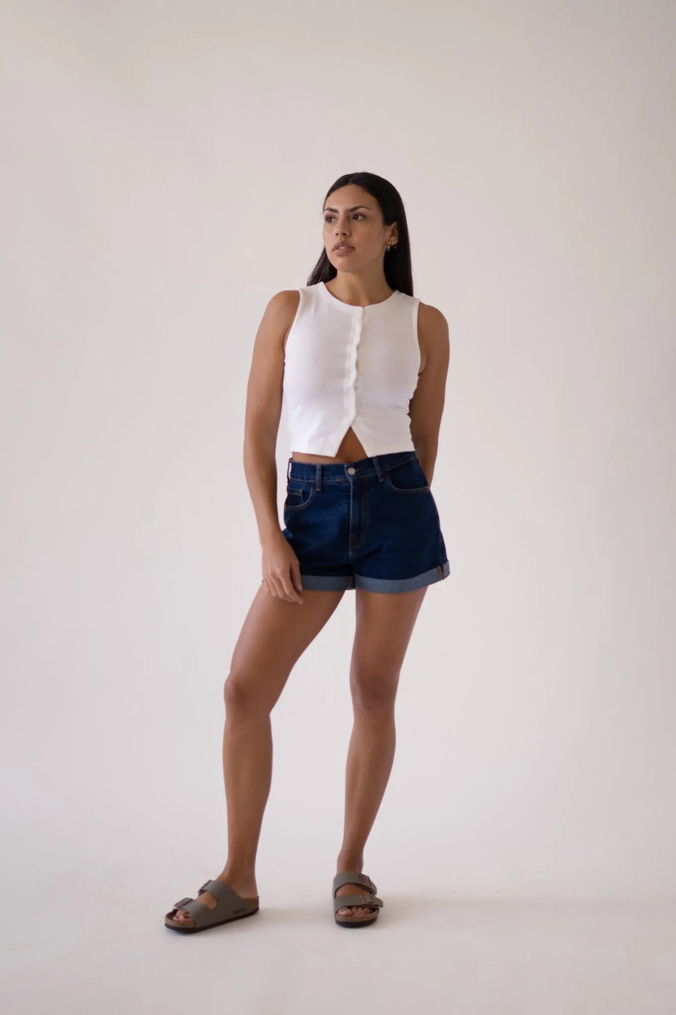 SHORTS ROLL UP - DARK BLUE