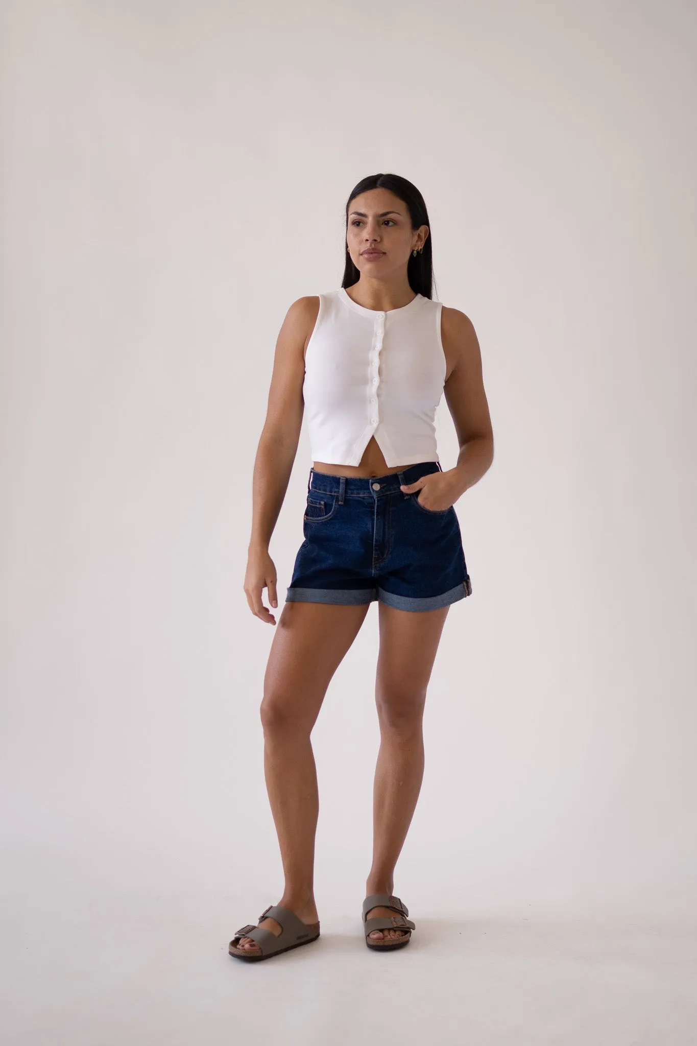 SHORTS ROLL UP - DARK BLUE
