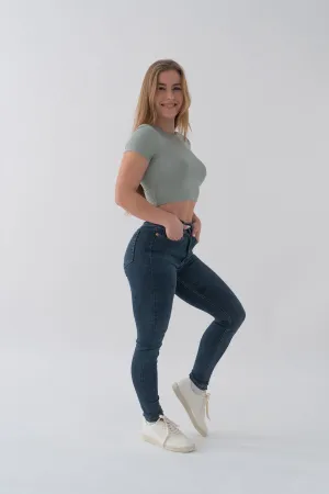SKINNY HIGH RISE - DARK BLUE