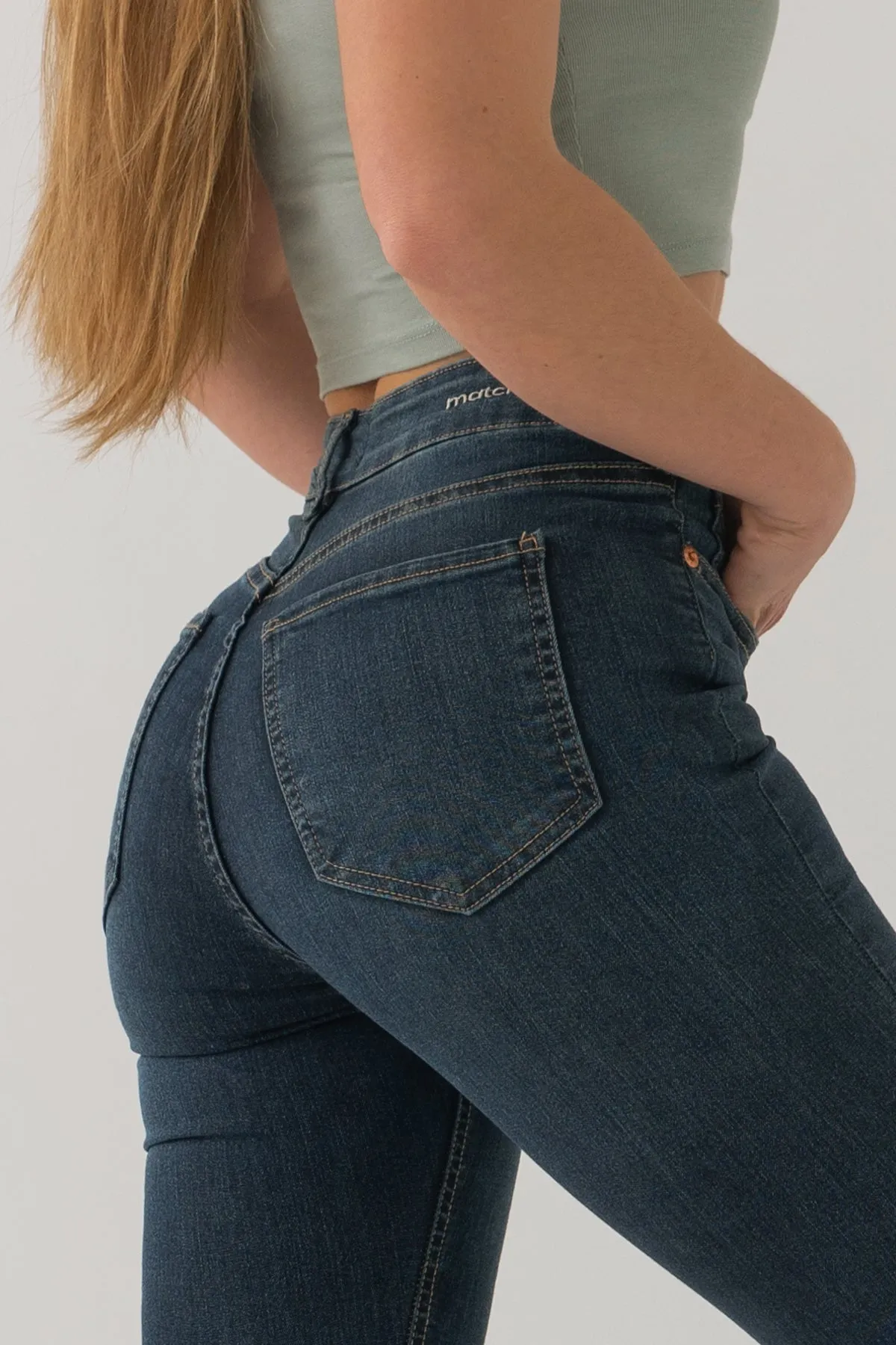 SKINNY HIGH RISE - DARK BLUE