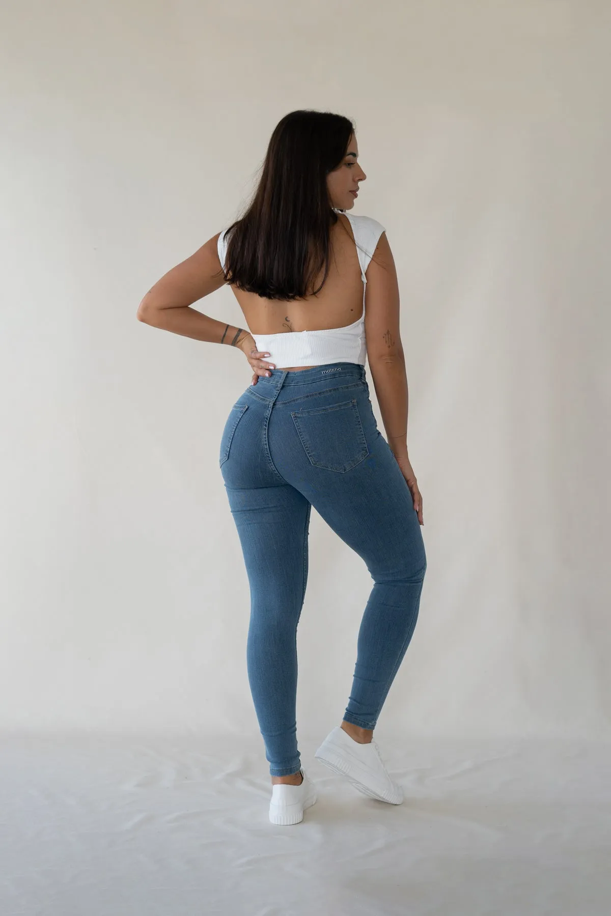 SKINNY HIGH RISE - LIGHT BLUE