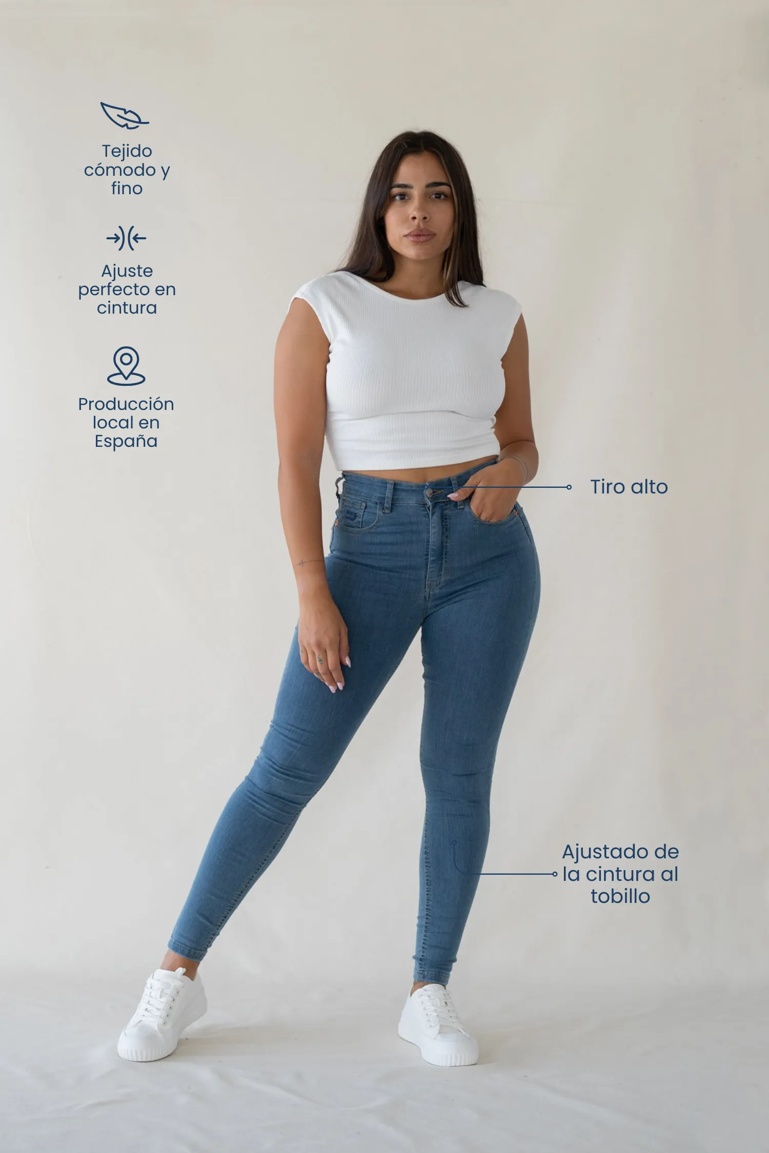 SKINNY HIGH RISE - LIGHT BLUE