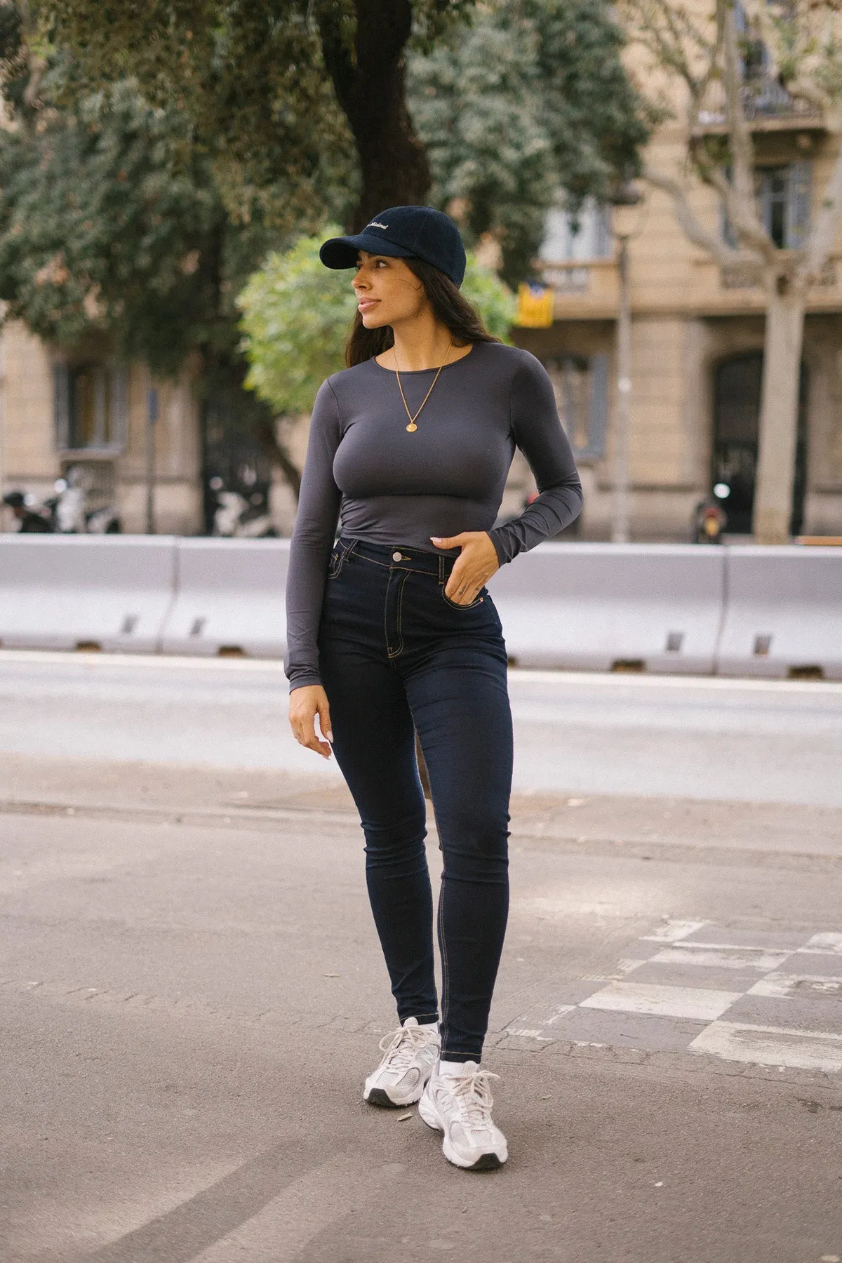 SKINNY HIGH RISE - RAW DENIM