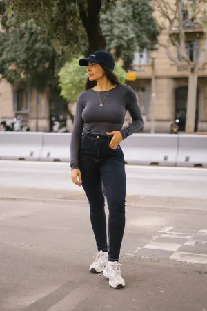 SKINNY HIGH RISE - RAW DENIM