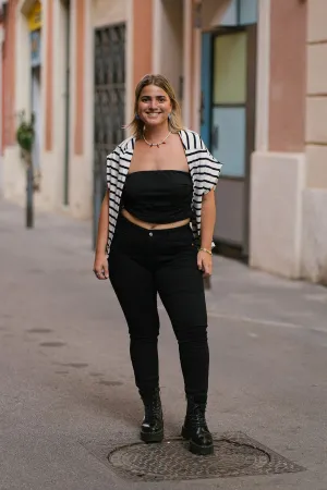 SKINNY MID RISE - BLACK