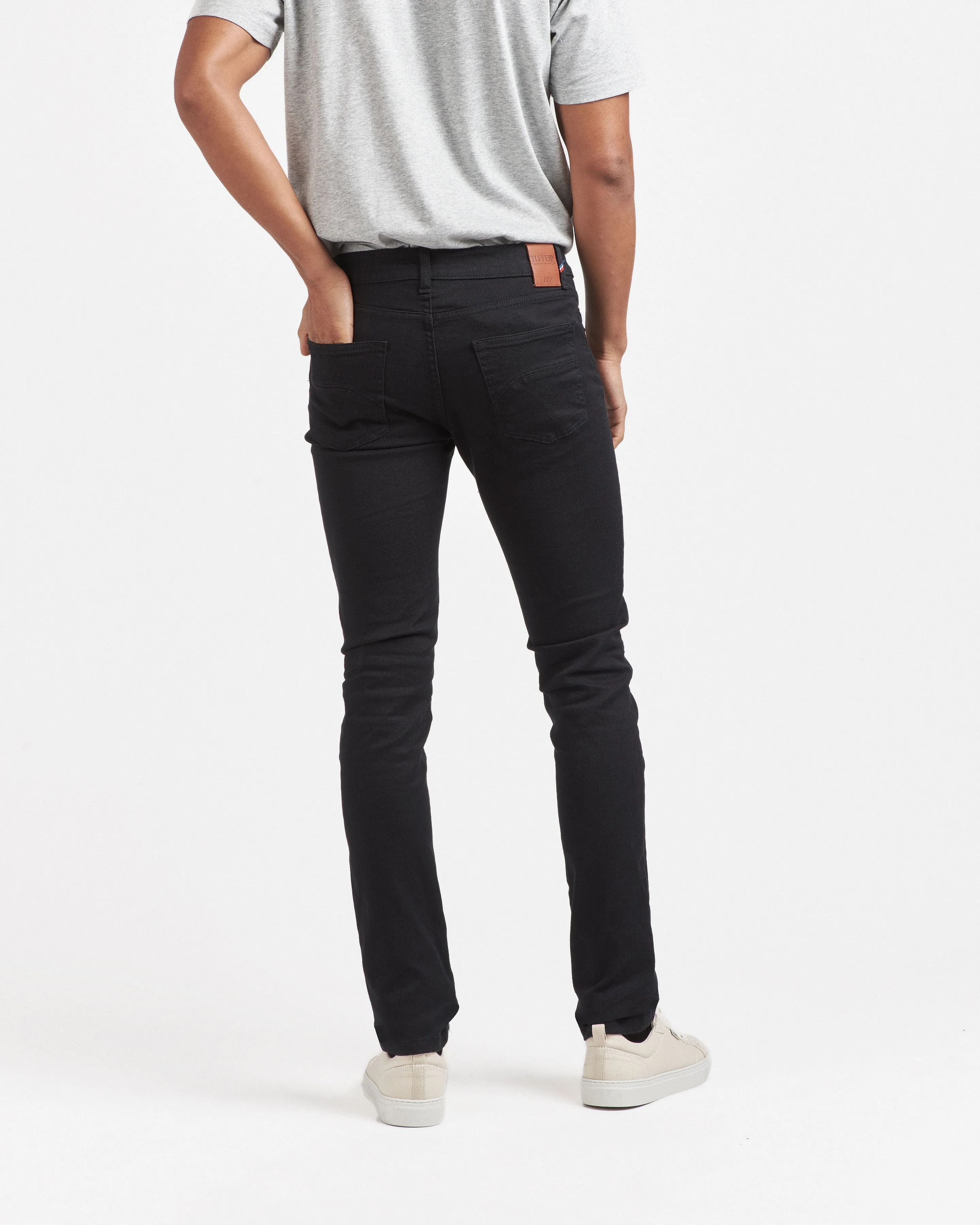 Slim men's jeans Black