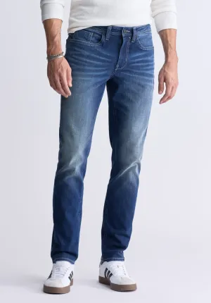 Slim Straight Evan-X Men's Jeans, Classic Blue