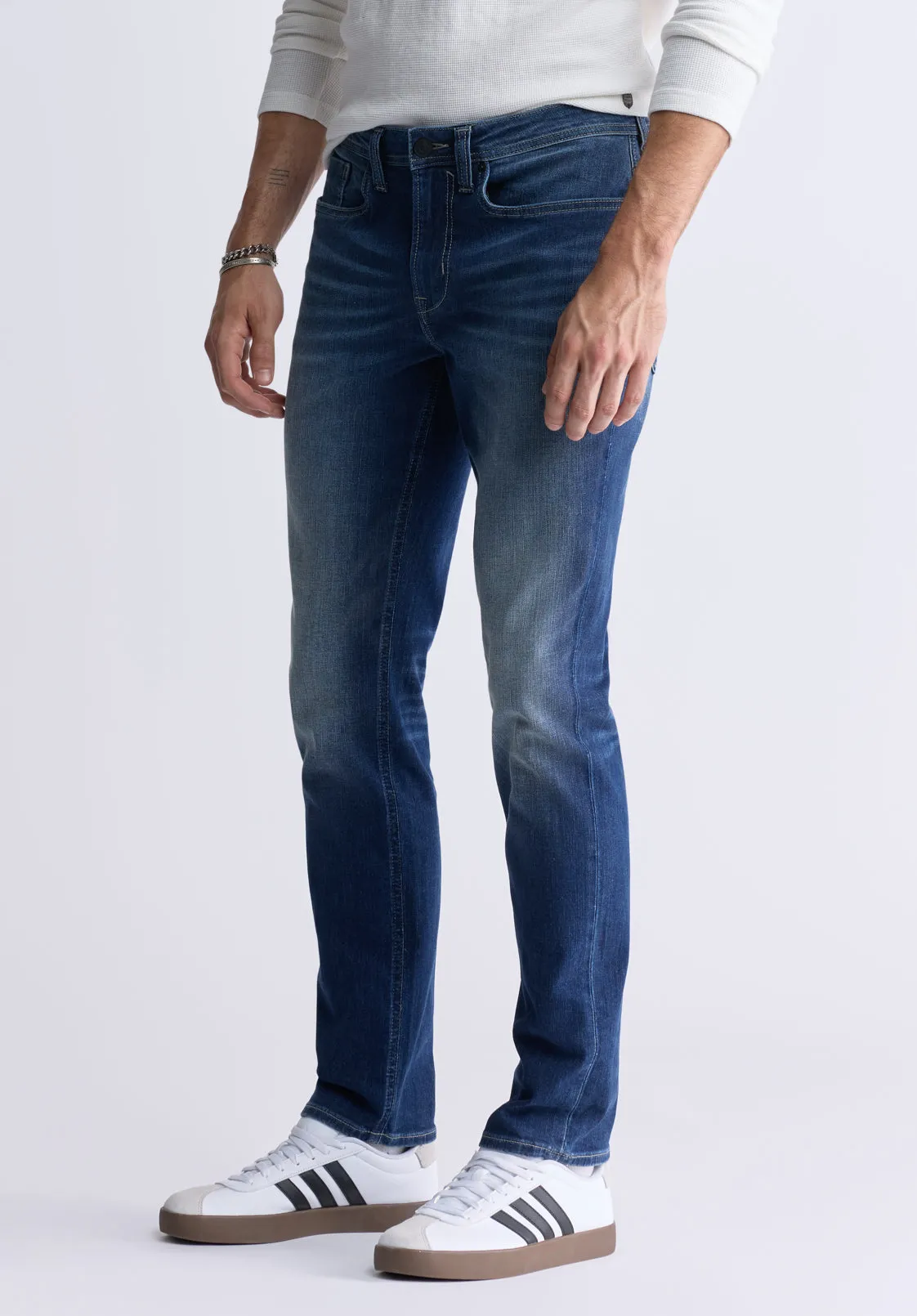Slim Straight Evan-X Men's Jeans, Classic Blue