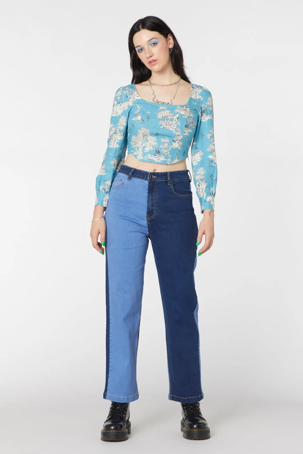 Split Wash Denim Jeans