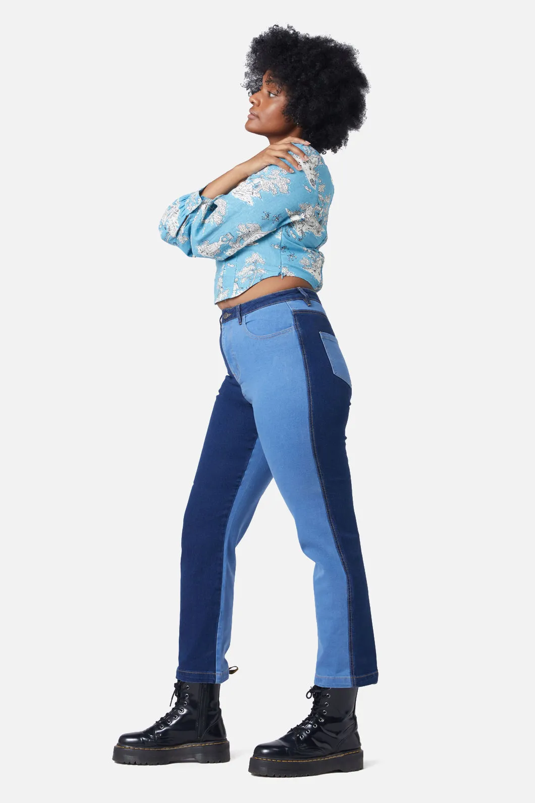 Split Wash Denim Jeans