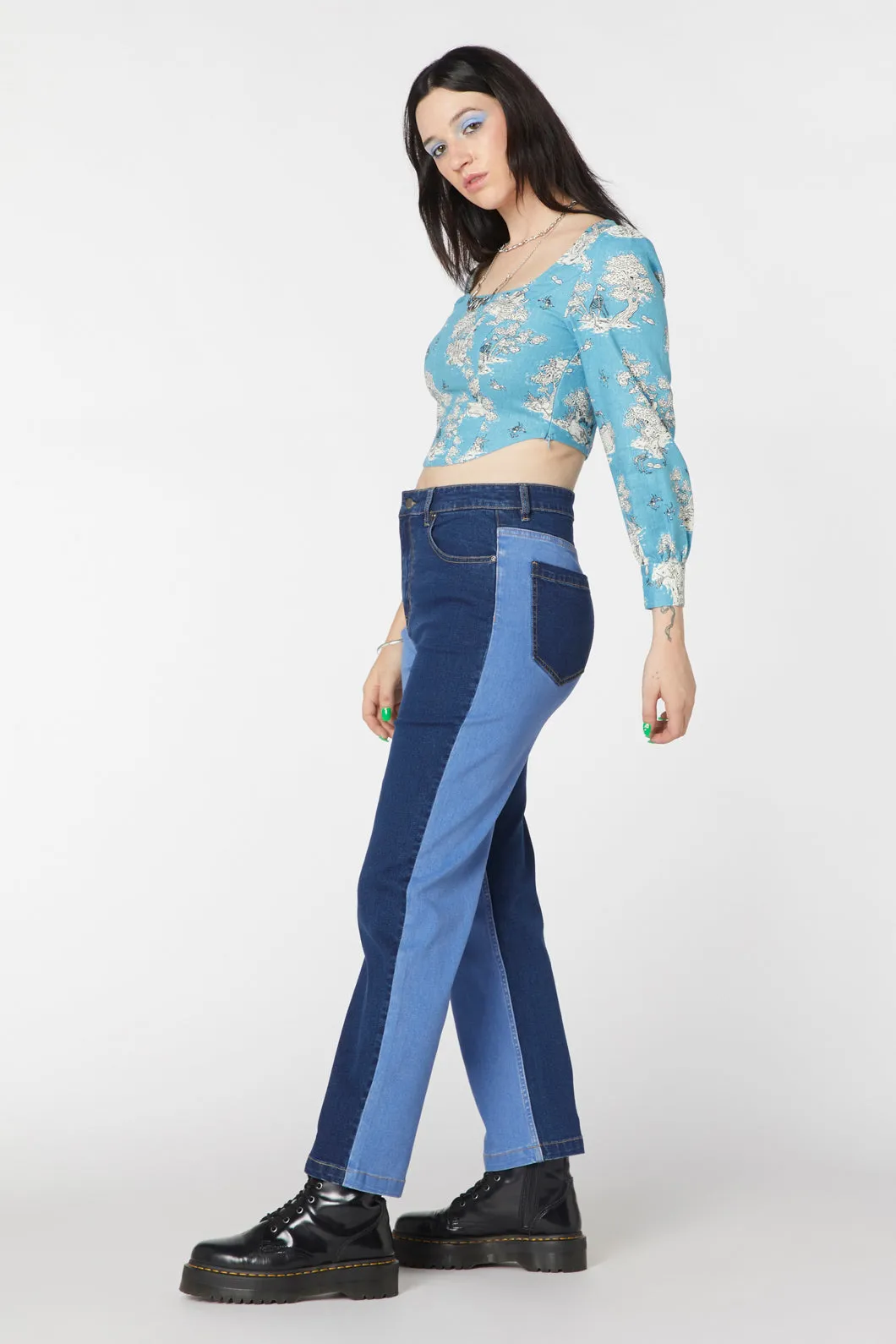 Split Wash Denim Jeans