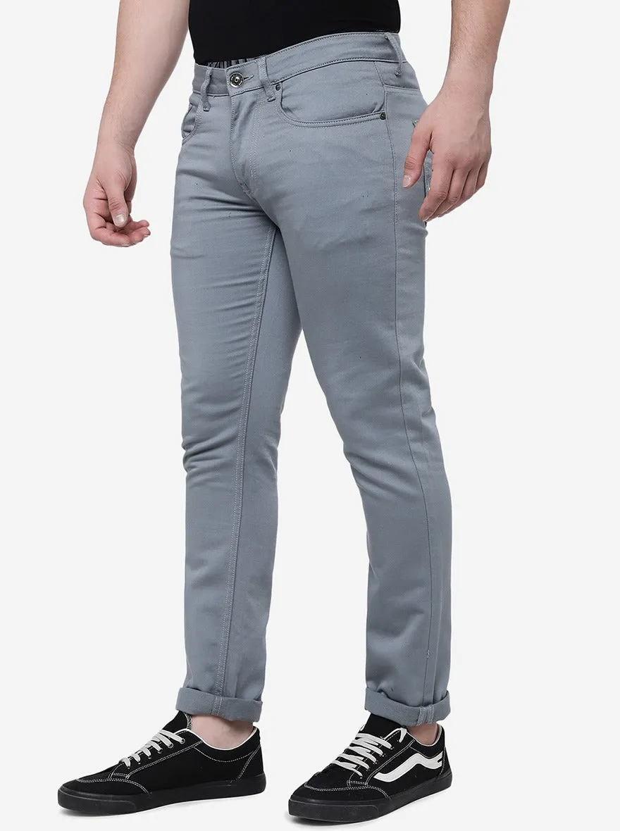 Steel Blue Washed Slim Fit Jeans | JadeBlue