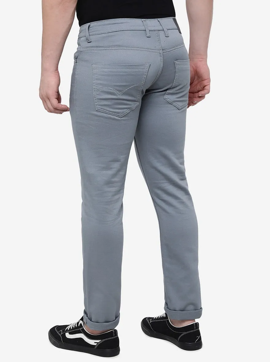 Steel Blue Washed Slim Fit Jeans | JadeBlue