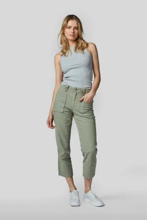 Stella High Waisted Canvas Trousers