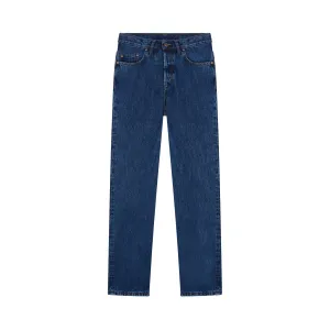 Stonewashed men's straight jeans