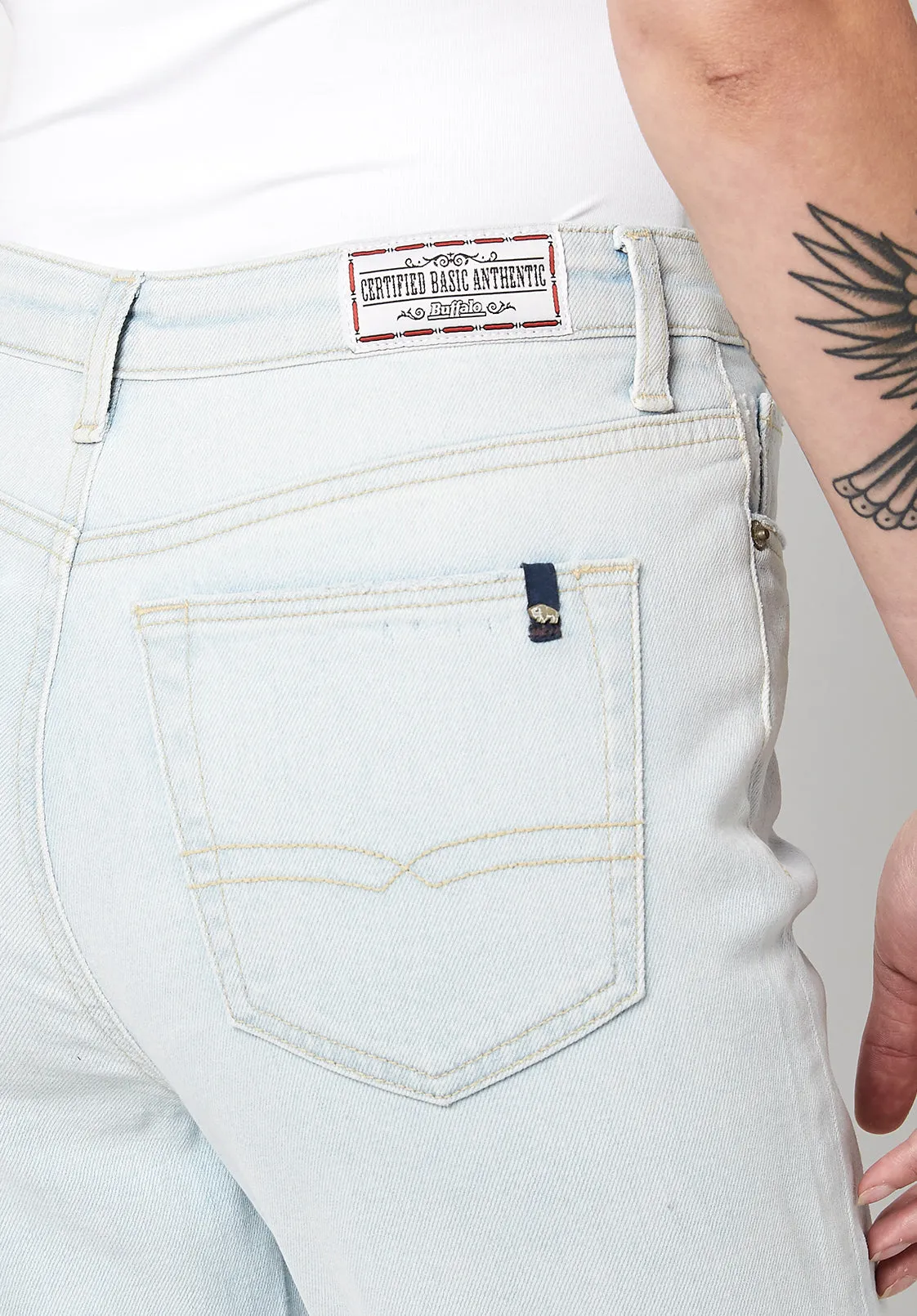 Straight Jayden Women's Jeans in Bleached Out - BL15840