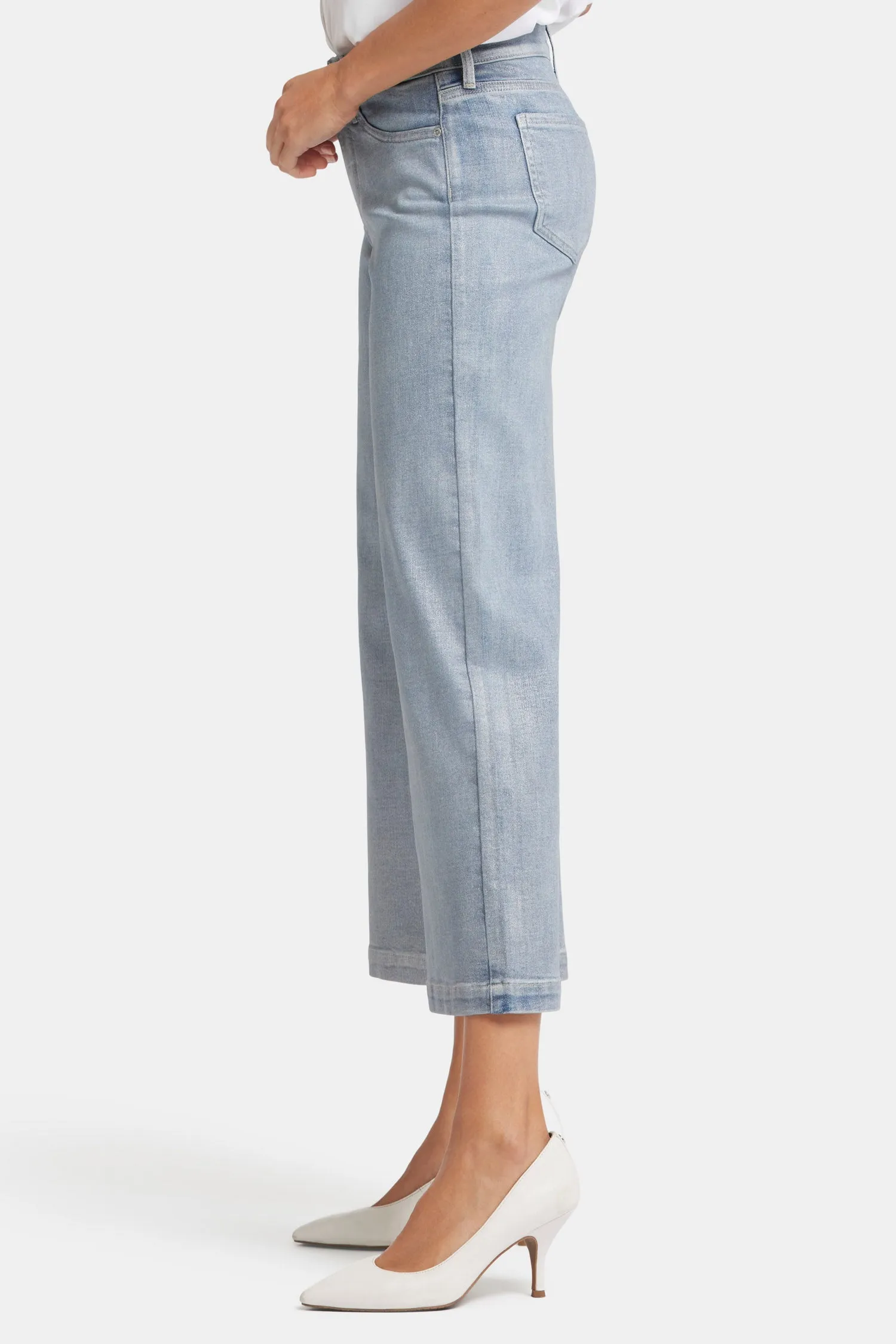 Teresa Wide Leg Ankle Jeans - Sparkling Lights