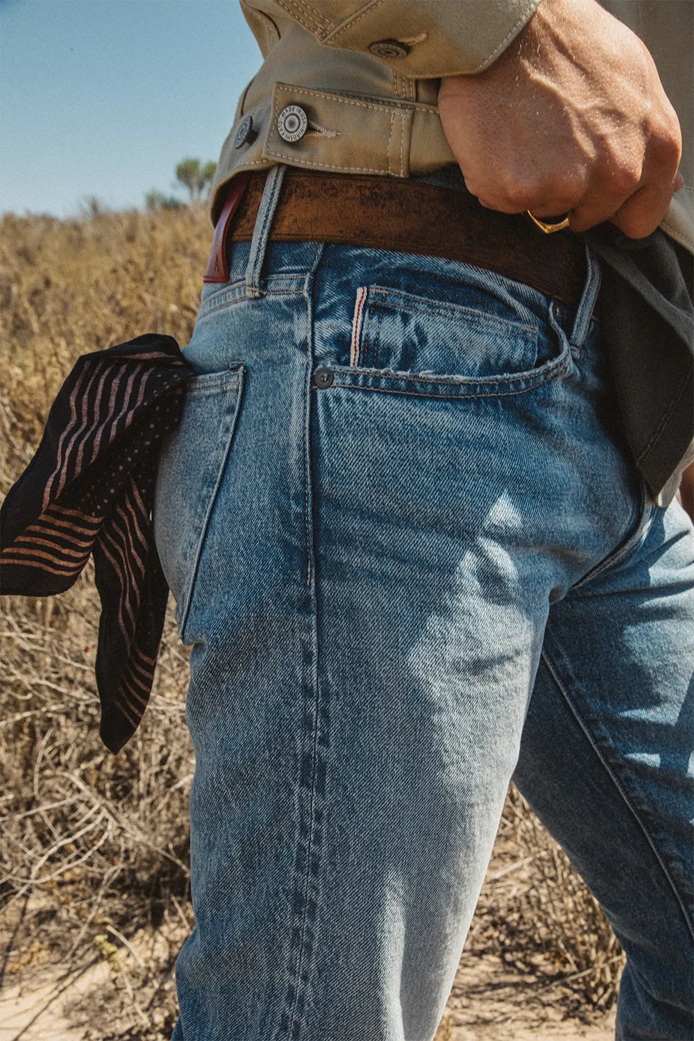 The Pen Slim Natural Slub Indigo - Lou 12.5oz Selvedge