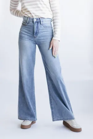 Thread & Supply High Rise Taylor Cloud Wide Leg Jeans for Women | B2367CDSTS-VINTAGEWASH