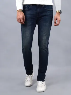 Tinted Blue Washed Slim Fit Jeans | JadeBlue