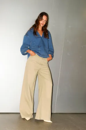 TMRW-Arizona Belted Jeans Wash Original - Khaki