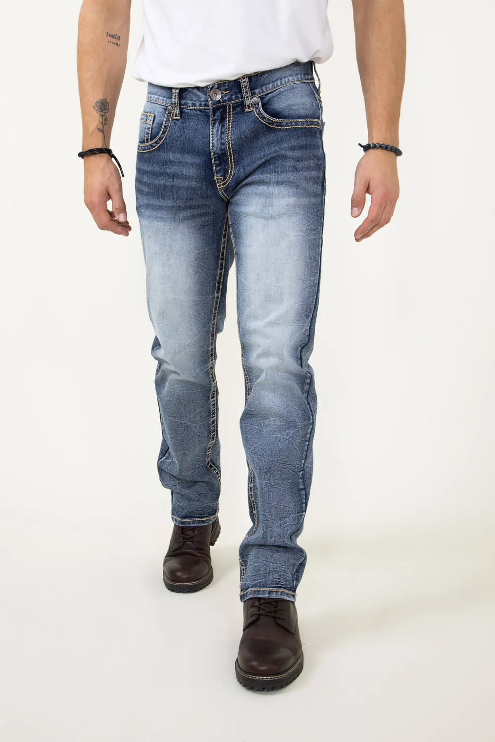 True Luck Hiroki Straight Jeans for Men | TL21092918