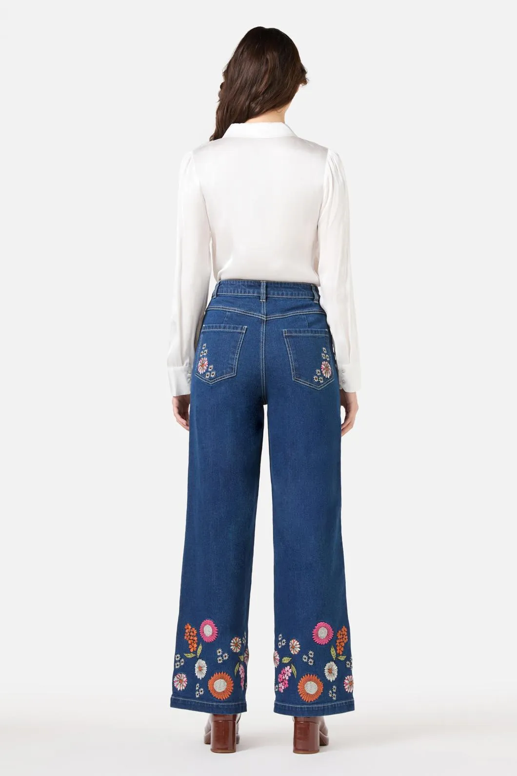Viva Floral Embroidered Jean