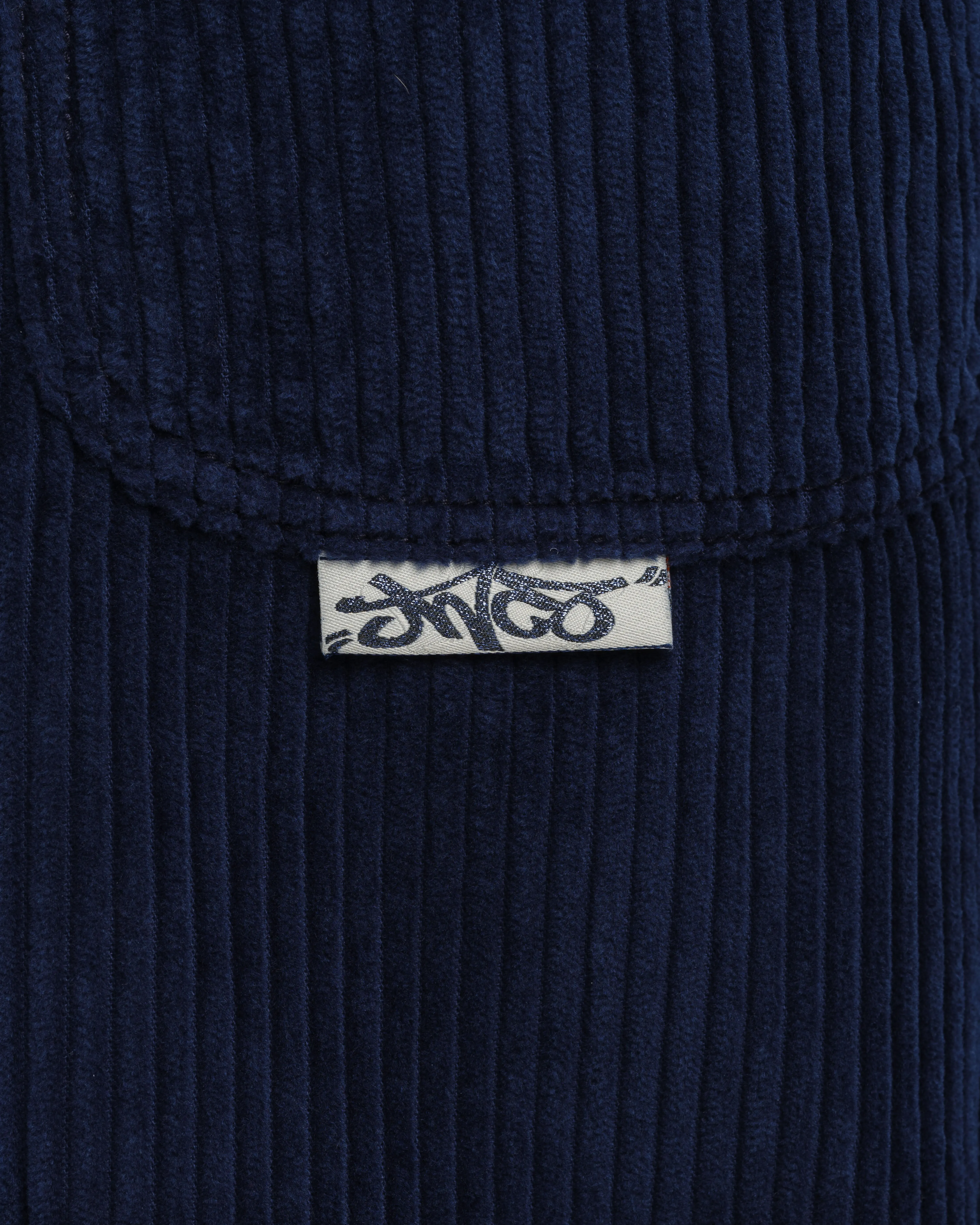 W101 Twin Cannon. 26". 4 Wale Corduroy. Navy.