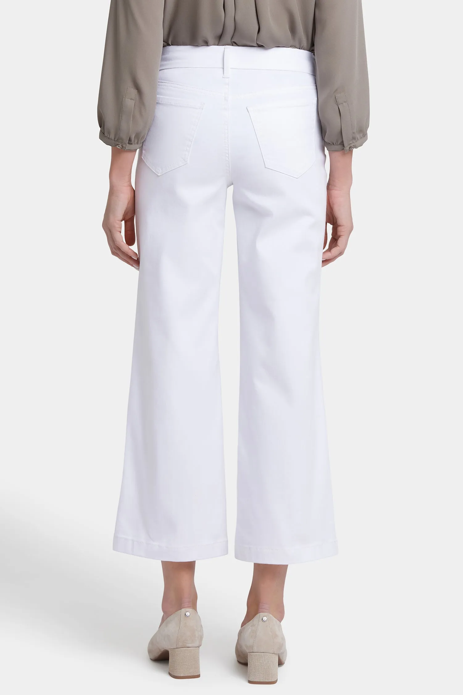 Waist-Match™ Teresa Wide Leg Ankle Jeans - Optic White